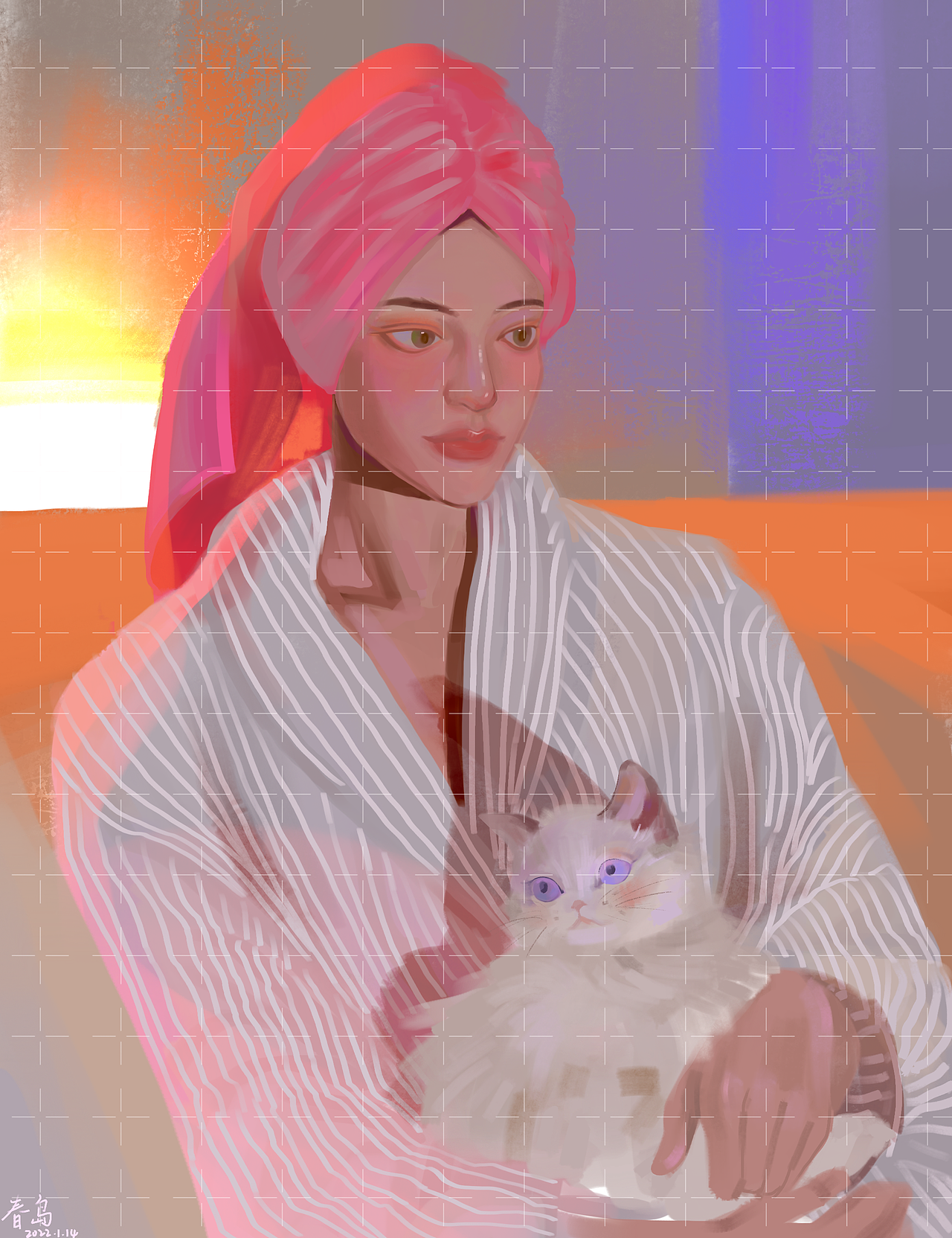 插画色彩练习2（图ZMjk5NjE4NTMy） - 商业插画 - 站酷设计师春岛原创素材 - 站酷ZCOOL