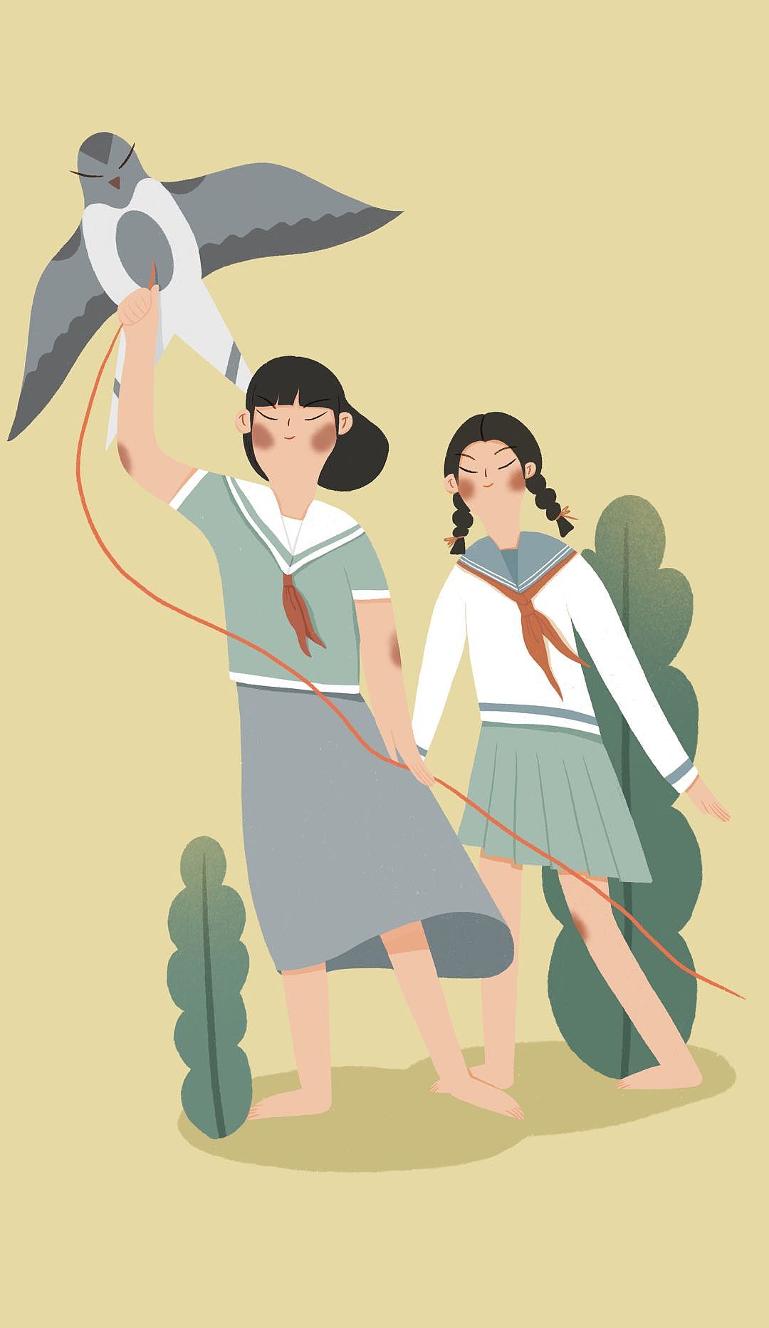 那年夏天（图ZMjY2NzA3Mjgw） - 商业插画 - 站酷设计师TM2019原创素材 - 站酷ZCOOL