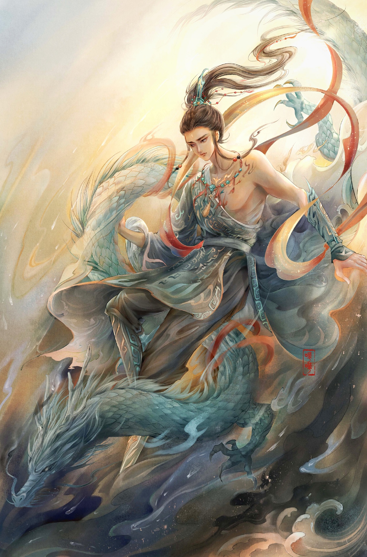 九歌61大司命|插画|艺术插画|哗哗huahua哗哗 - 原创作品 - 站酷