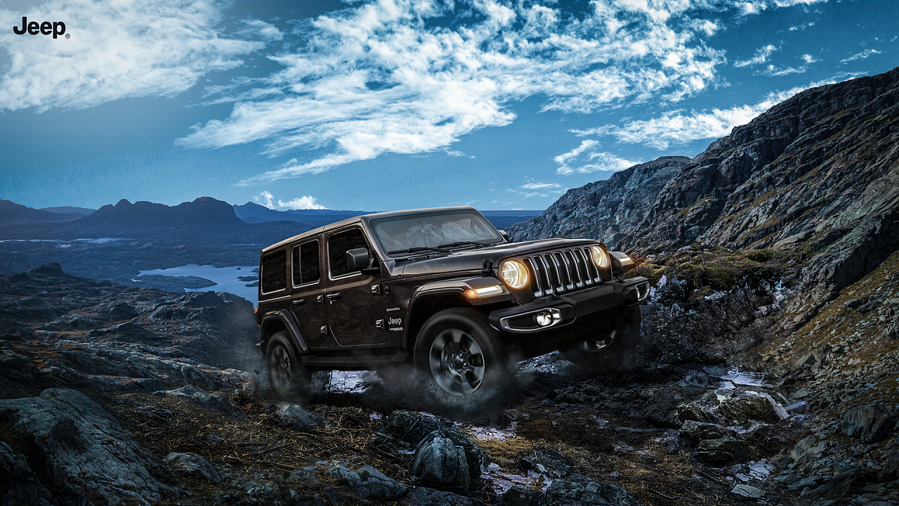 合成海报探险的吉普非商用