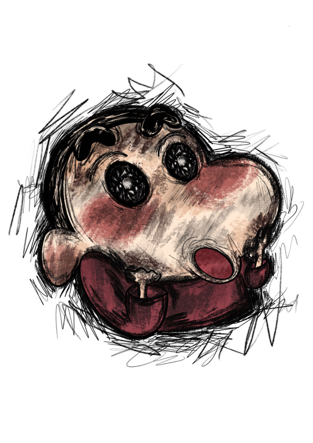 蜡笔小新潮流插画