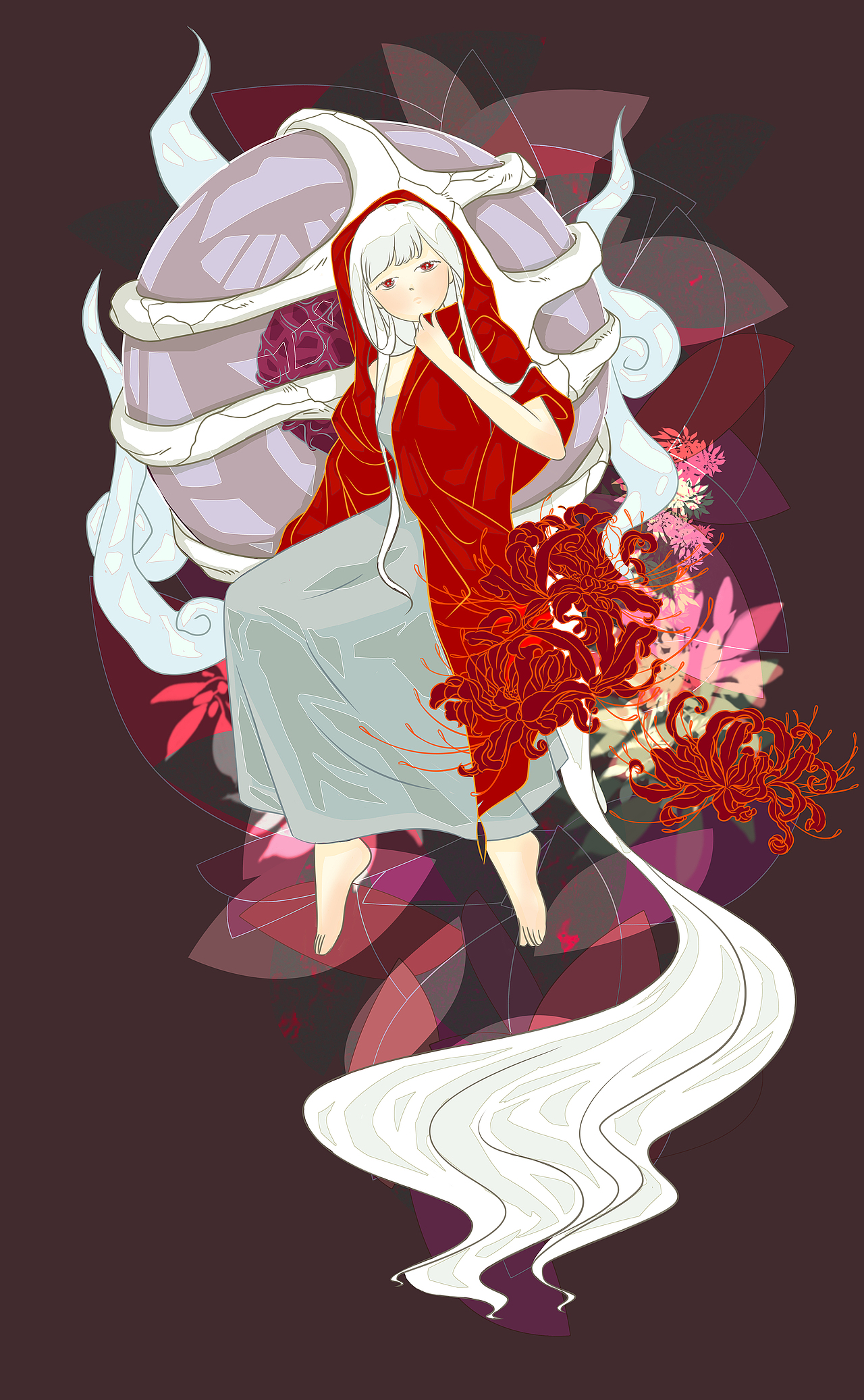 花·少女 插画习作