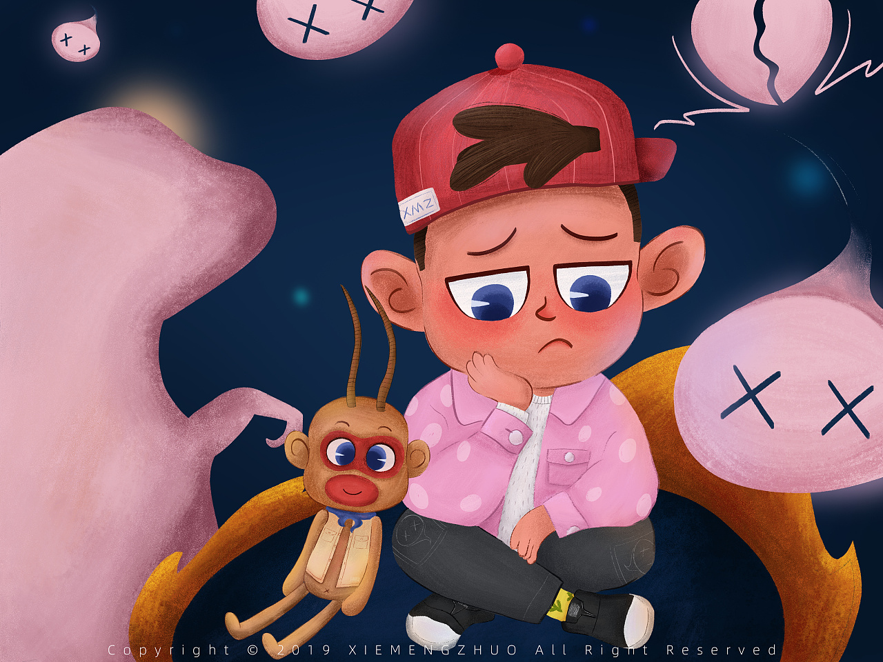 他叫不高兴|插画|商业插画|xiemengzhuo - 原创作品 - 站酷 (zcool)