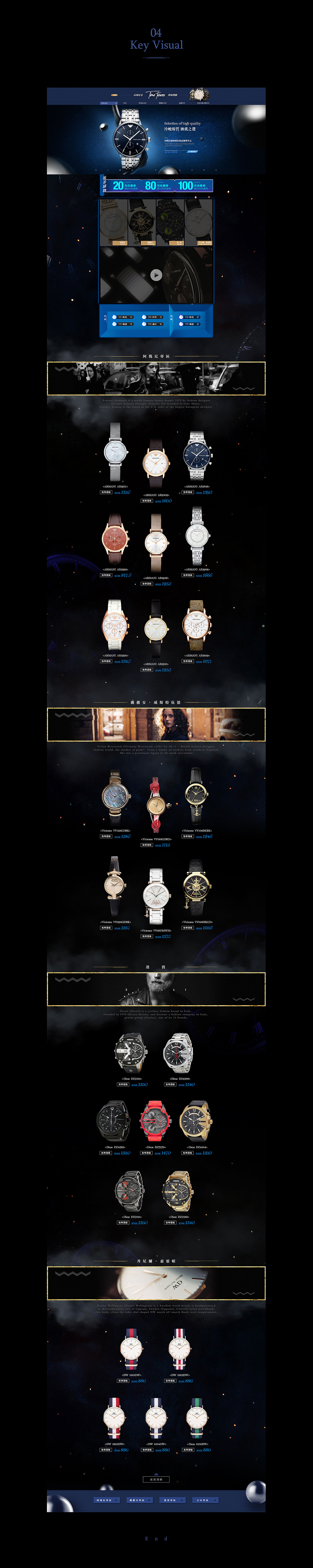 TimeTraces*海淘代购手表首页（图ZNzE1NjA1MDA=） - 电商 - 站酷设计师lzycate星原创素材 - 站酷ZCOOL