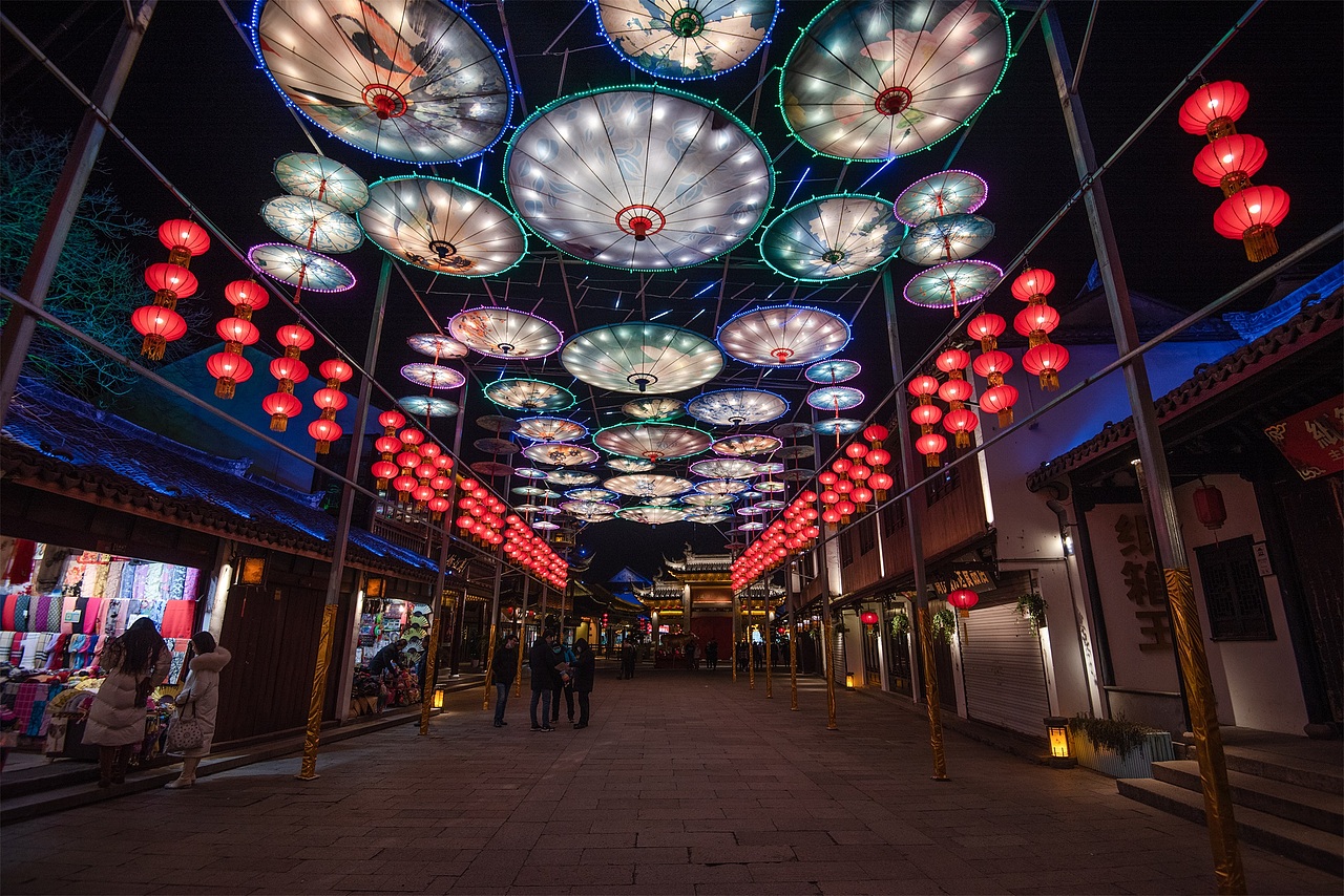 2021周庄古镇夜景