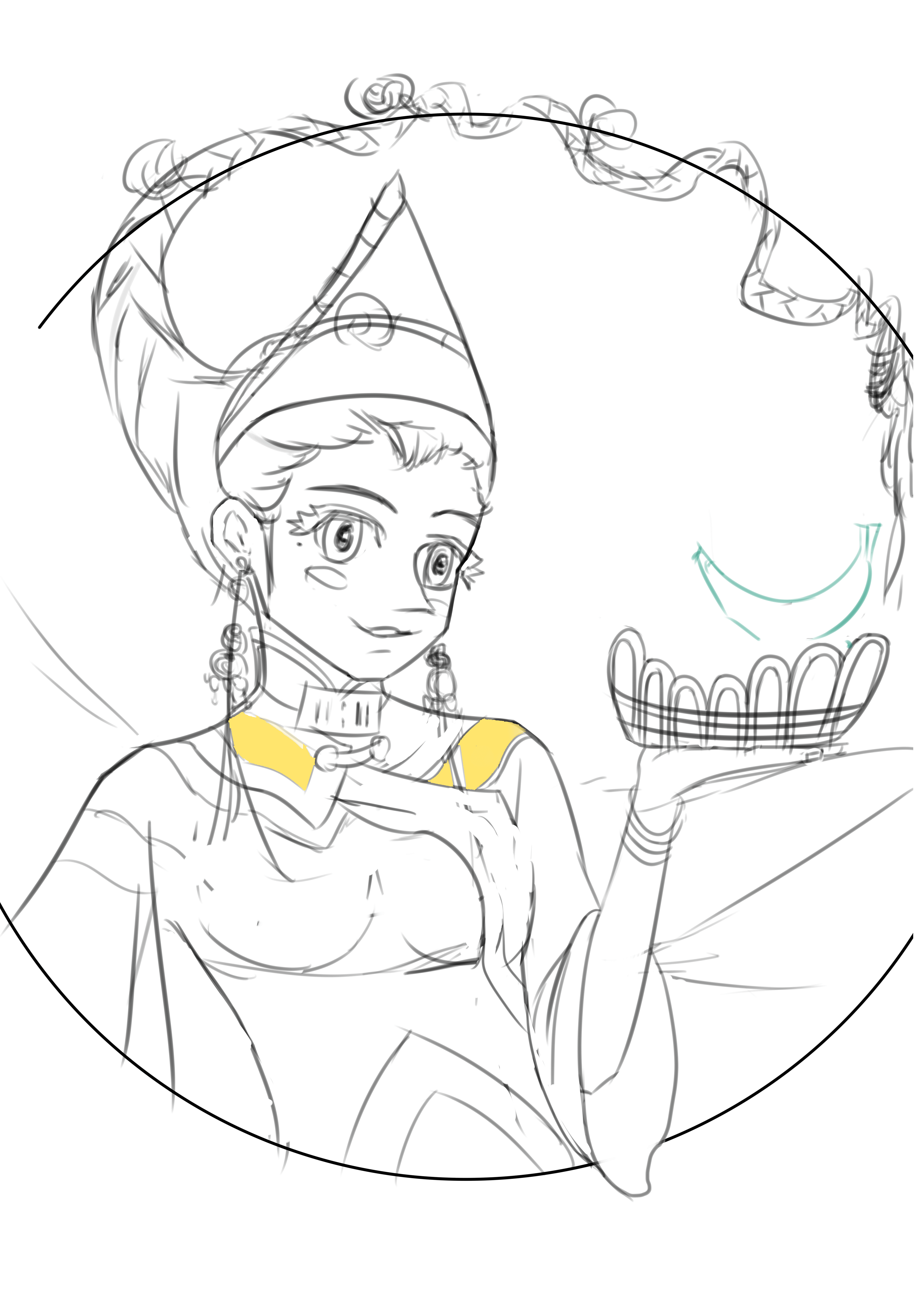 民族服饰原创人物插画系列（图ZMjEzMTkwMjQ0） - 概念设定 - 站酷设计师山竹沐子原创素材 - 站酷ZCOOL