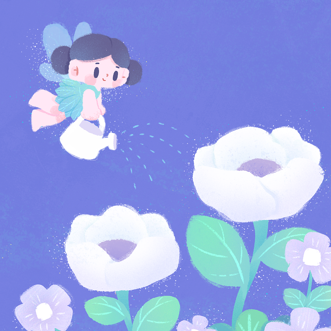 可爱小花朵由我来守护！（图ZMzEyOTU4NTU2） - 创作习作 - 站酷设计师夜行的蓝蓝原创素材 - 站酷ZCOOL