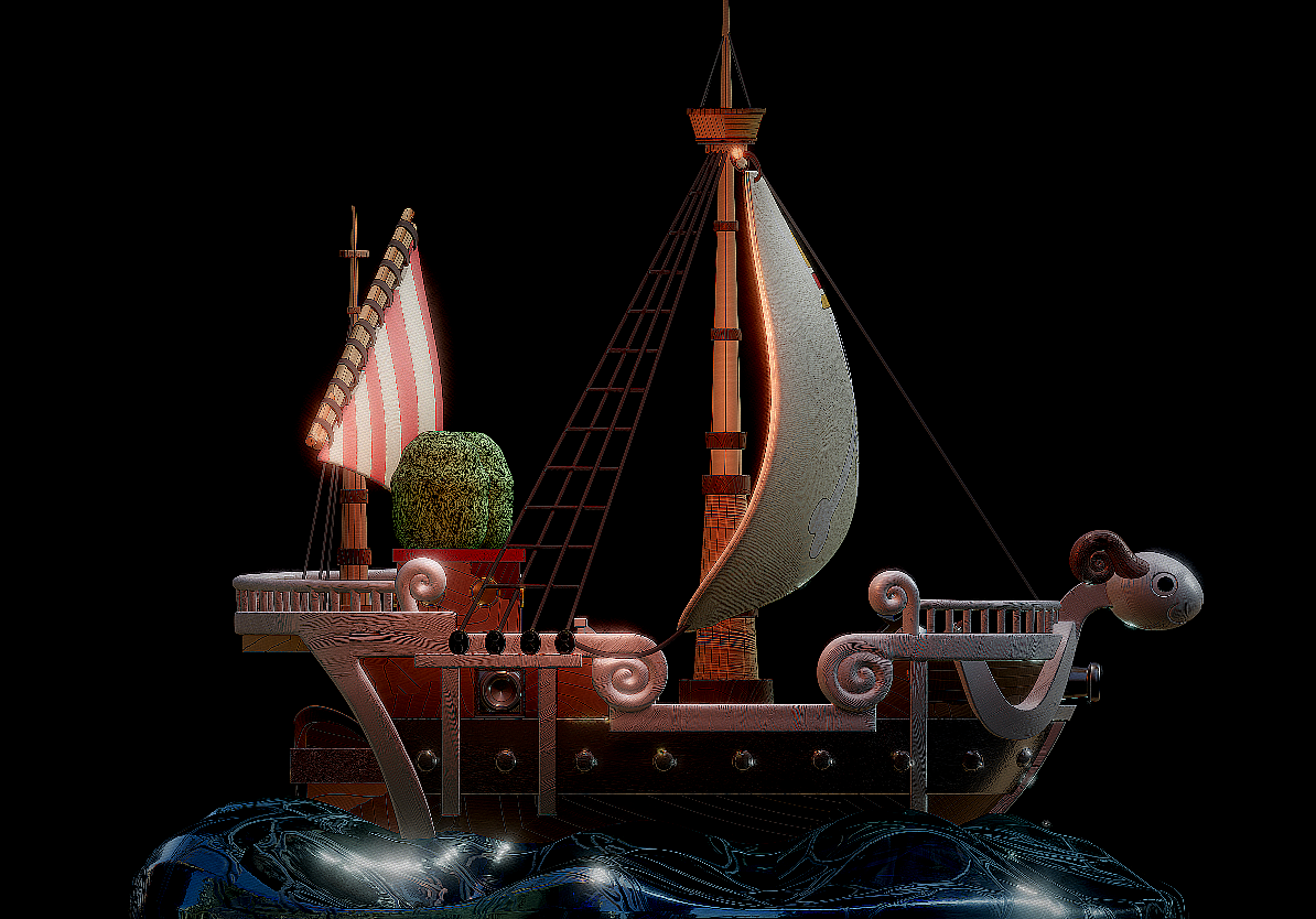 海贼王-黄金梅利号（图ZMzYwNTQwNDY4） - 机械/交通 - 站酷设计师11路公交站原创素材 - 站酷ZCOOL