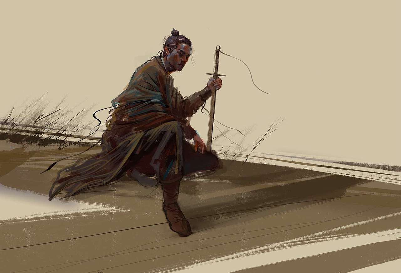 剑客|插画|艺术插画|一条什么_原创作品-站酷zcool
