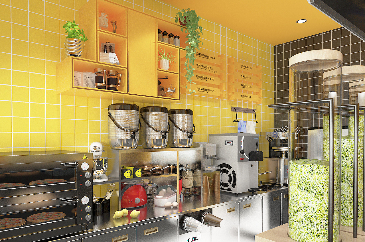 丑多多烤榴莲空间设计 | 商业空间设计（图ZMTYxOTg0NTQw） - 其他空间 - 站酷设计师森度品牌原创素材 - 站酷ZCOOL