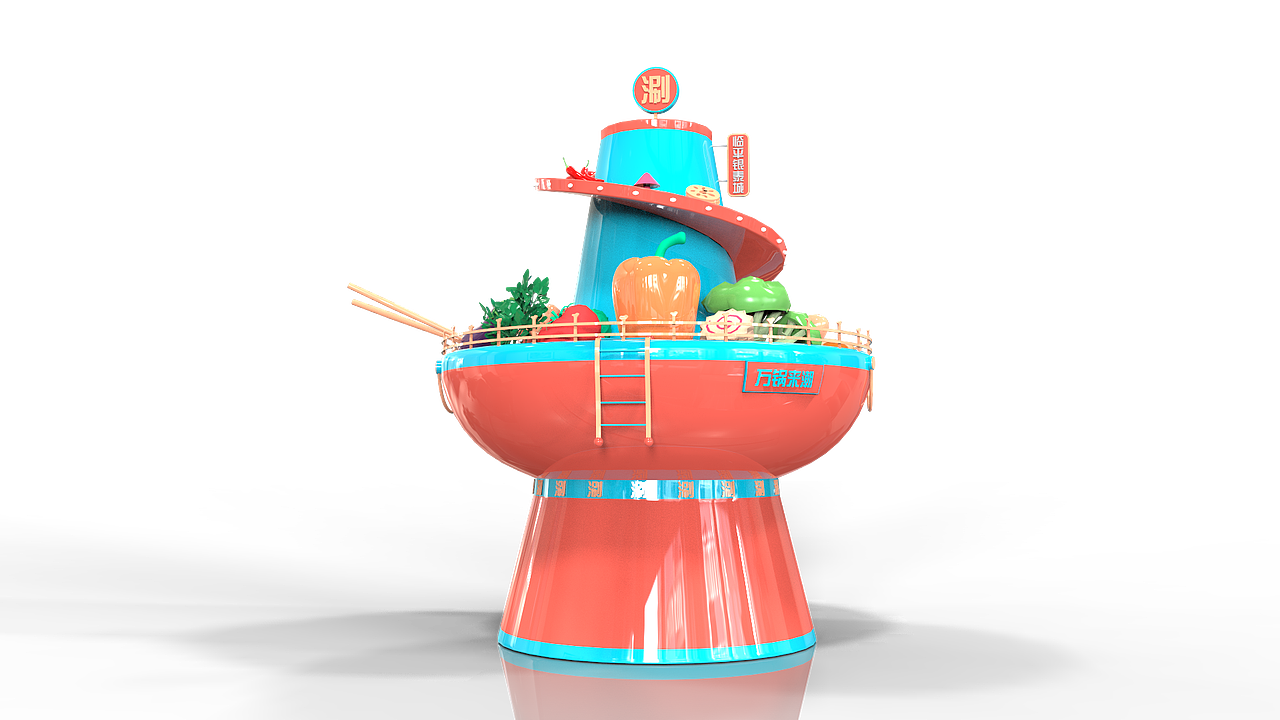 万锅来潮火锅节美陈