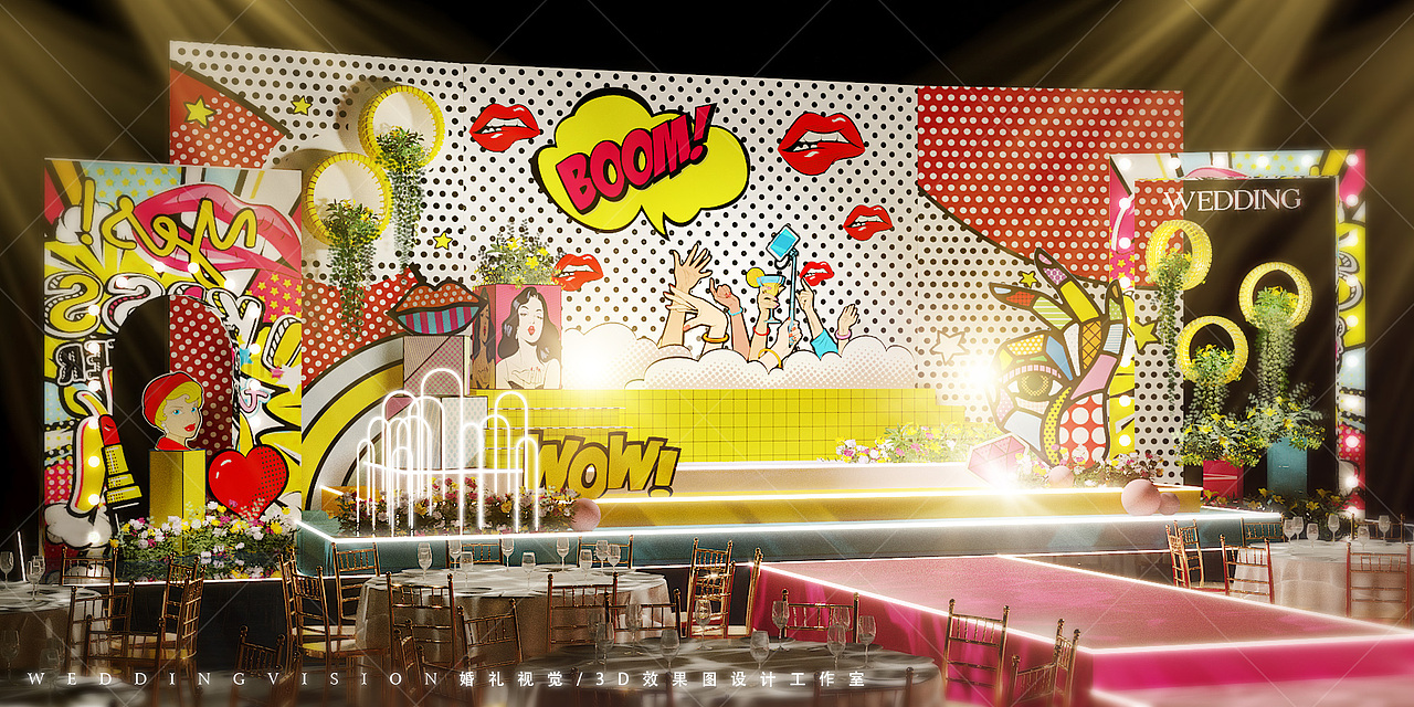 婚礼效果图（图ZMTMxMTQ1Nzg4） - 展陈设计 - 站酷设计师莫安安原创素材 - 站酷ZCOOL