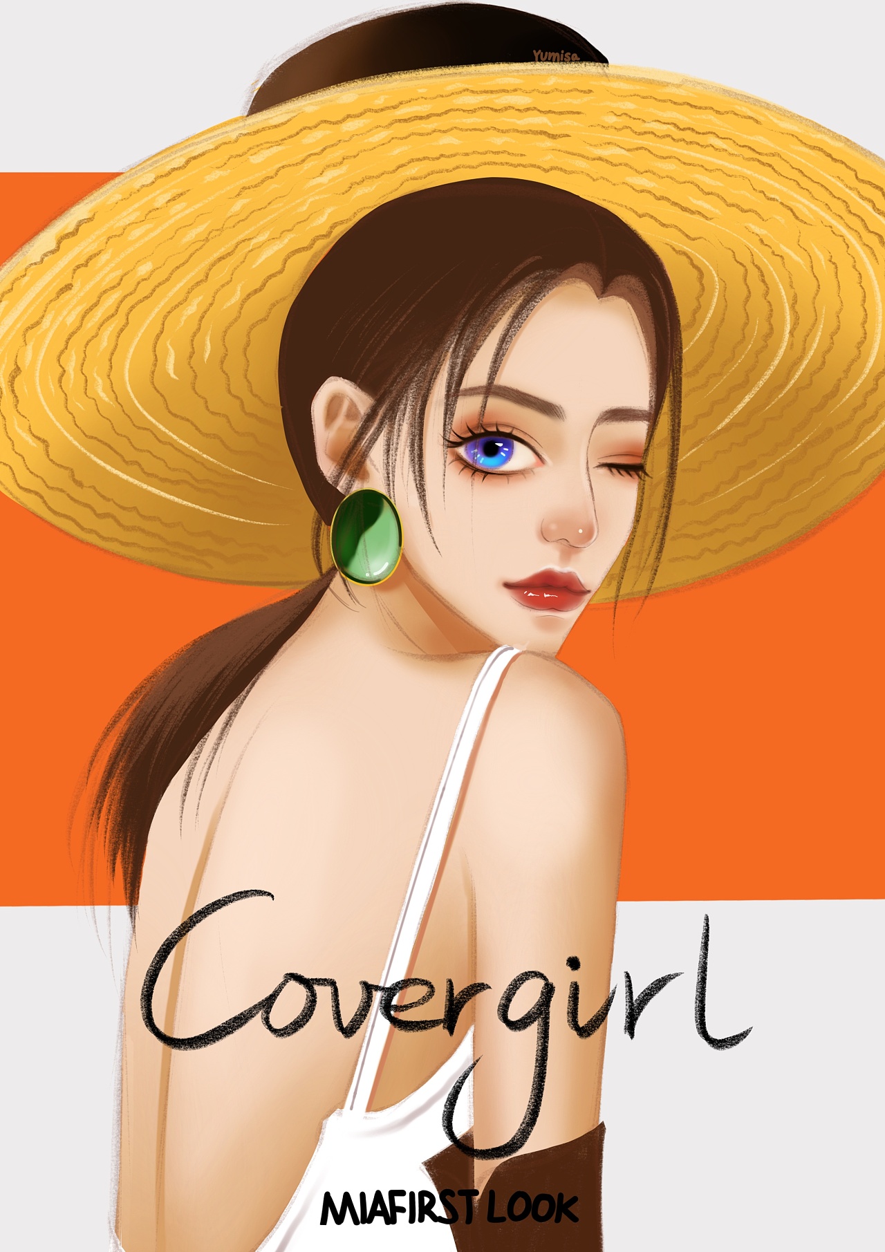 暖色系-杂志风插画|插画|创作习作|yumisa - 原创作品 - 站酷 (zcool)