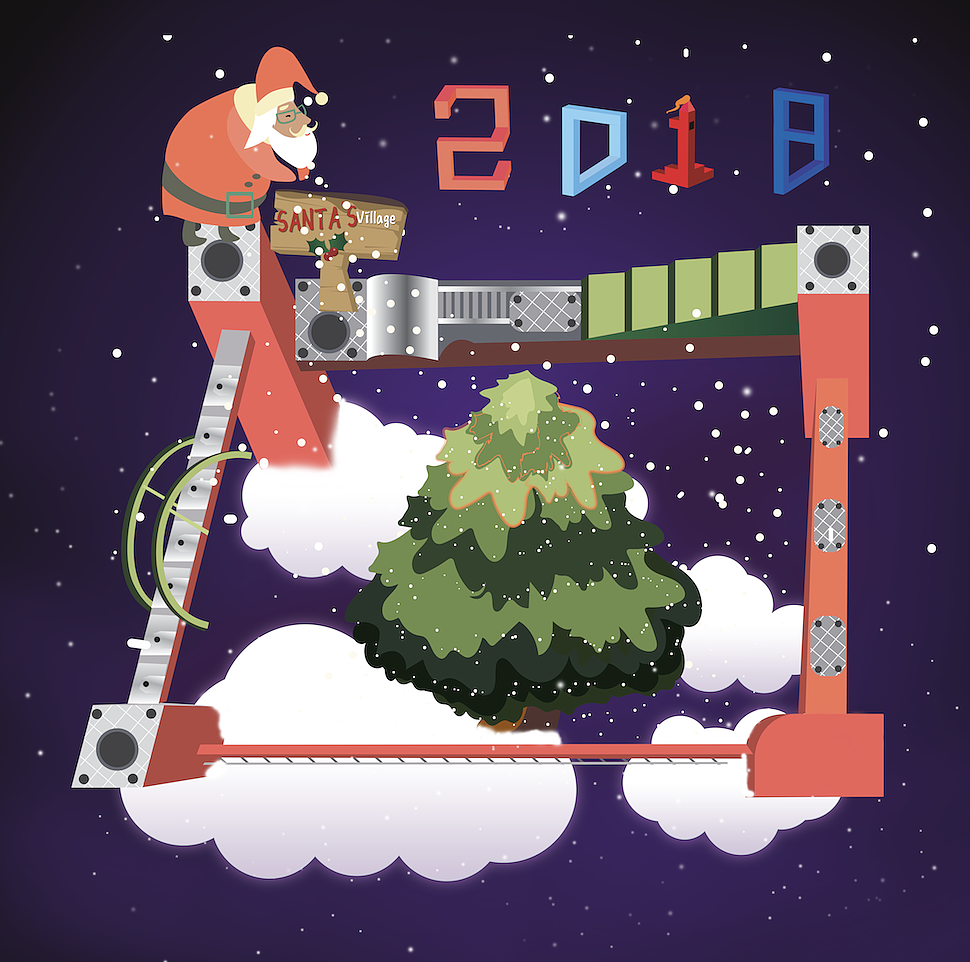 纪念碑谷-圣诞卡片