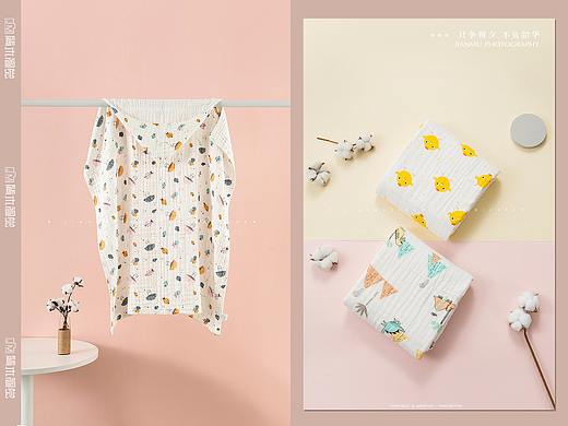 婴儿浴巾拍摄 | 母婴用品婴儿 抱被睡袋浴巾 产品摄影