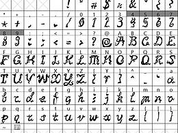做了个字体，存档