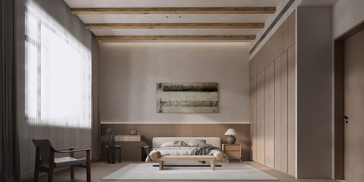 【微视设计&设计管家】1200/长沙/自建别墅/诧寂风（图ZMzQyNDg5OTM2） - 家装设计 - 站酷设计师微视设计管家原创素材 - 站酷ZCOOL