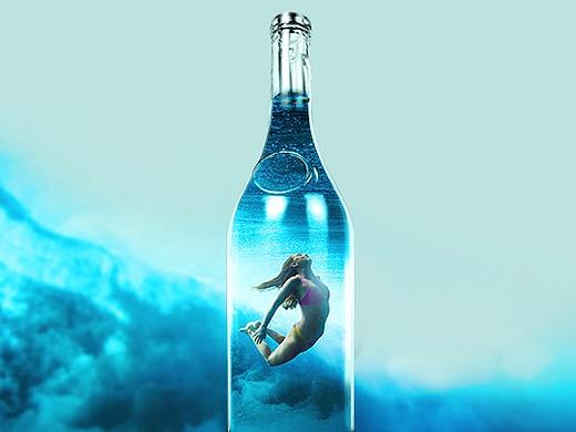 瓶中人空中翱翔