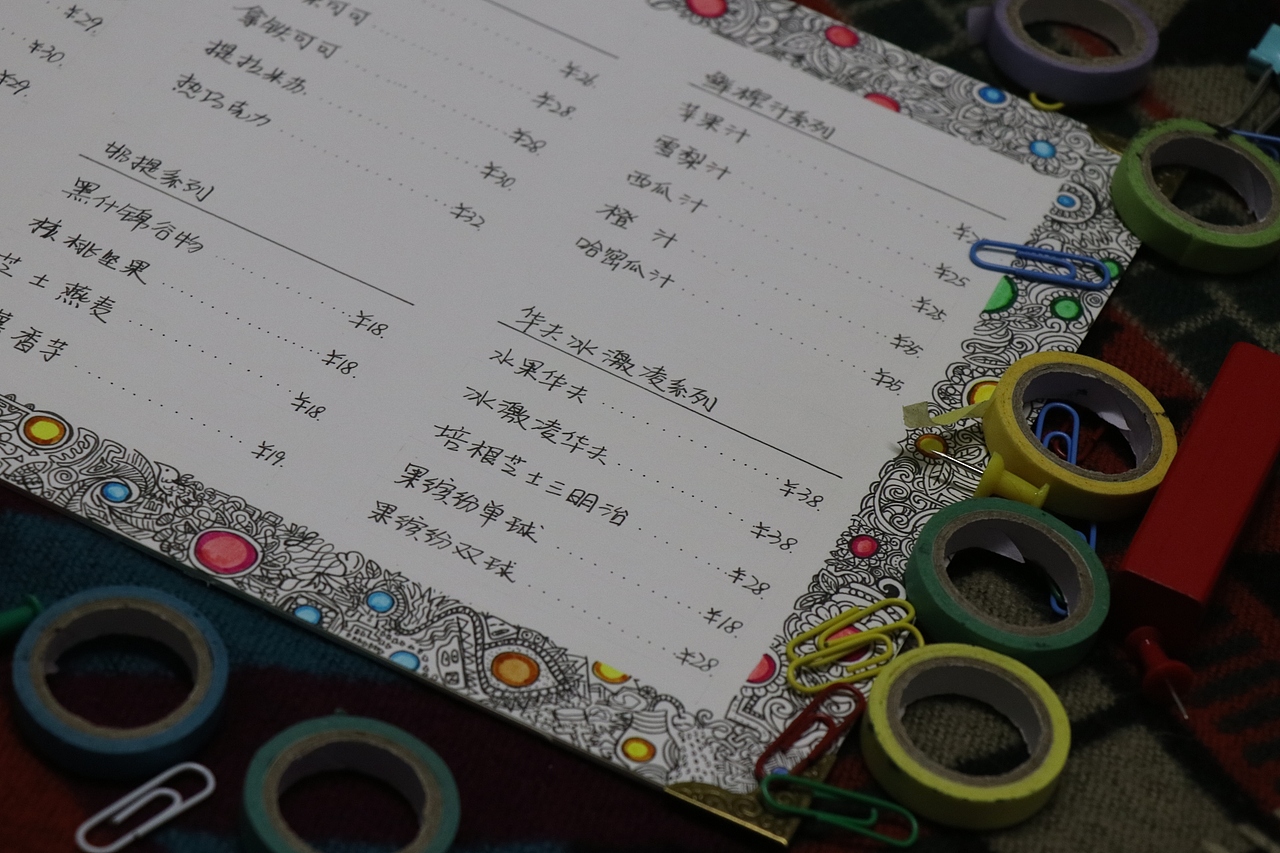 手绘咖啡店菜单（图ZNjUyMzM3MzY=） - 创作习作 - 站酷设计师雨山女乔原创素材 - 站酷ZCOOL