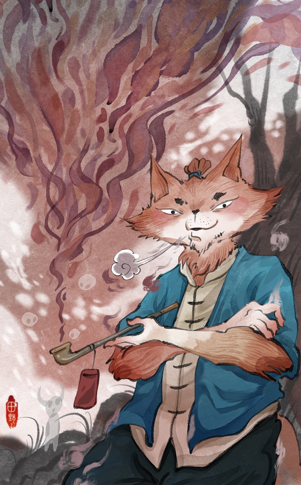 老狐狸系列|插画|商业插画|田里予 - 原创作品 - 站酷 (zcool)