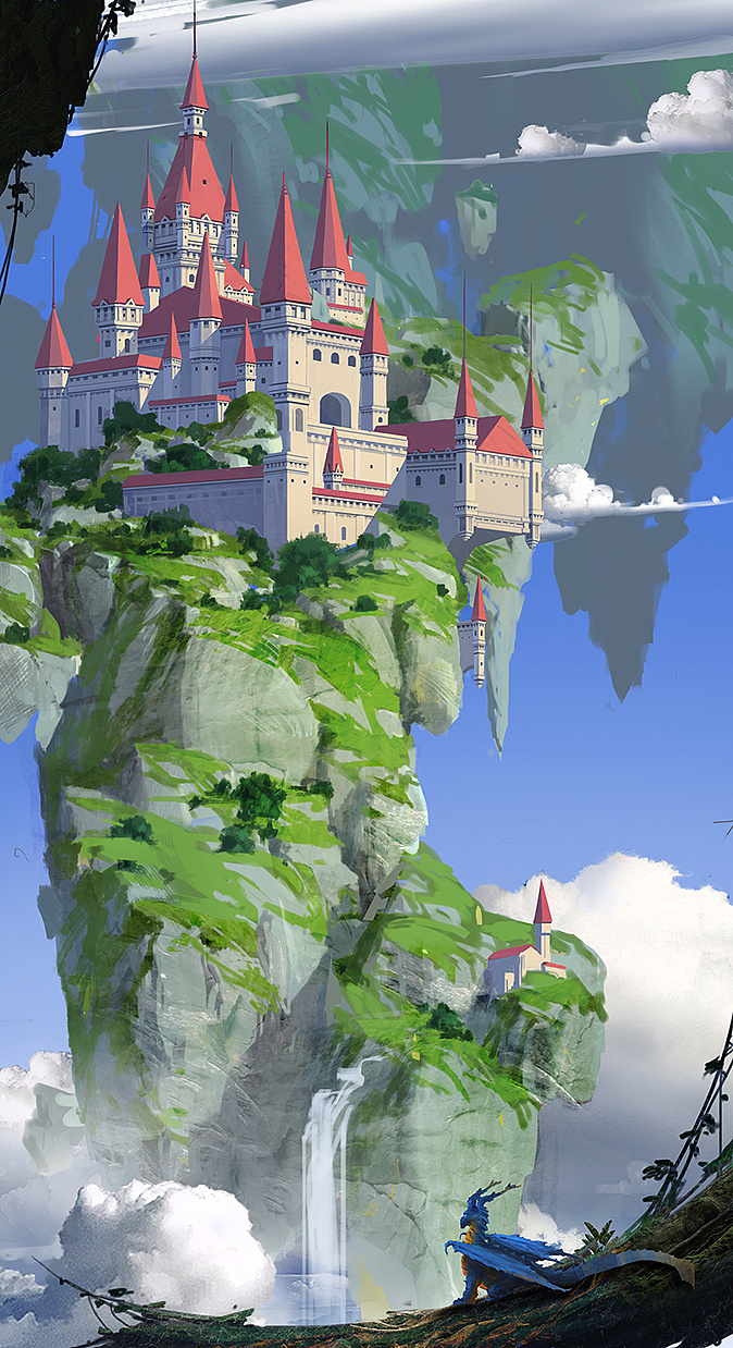 天空之城|插画|游戏原画|阿鞋仔 - 原创作品 - 站酷 (ZCOOL)