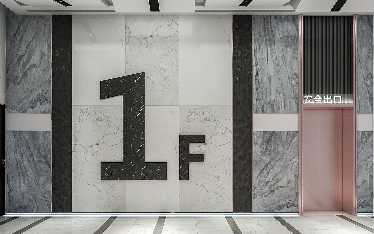 电梯间设计（图ZMjE5MDU4NTA0） - 家装设计 - 站酷设计师做毛线设计原创素材 - 站酷ZCOOL