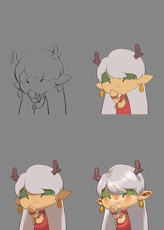 近期作品,顺便分享一些没什么技术含量的过程。