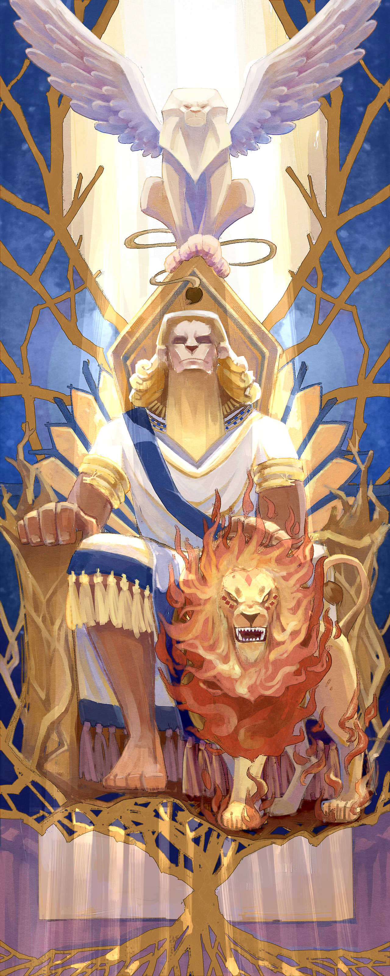 包装插画星座图狮子座