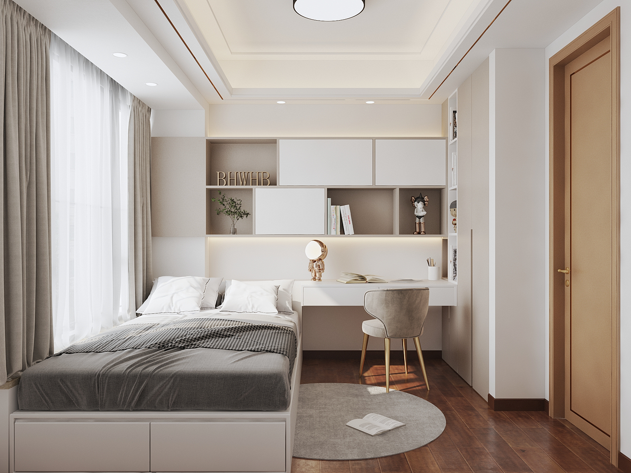 深圳装修:130㎡华丰前海湾现代轻奢,简单极致奢华