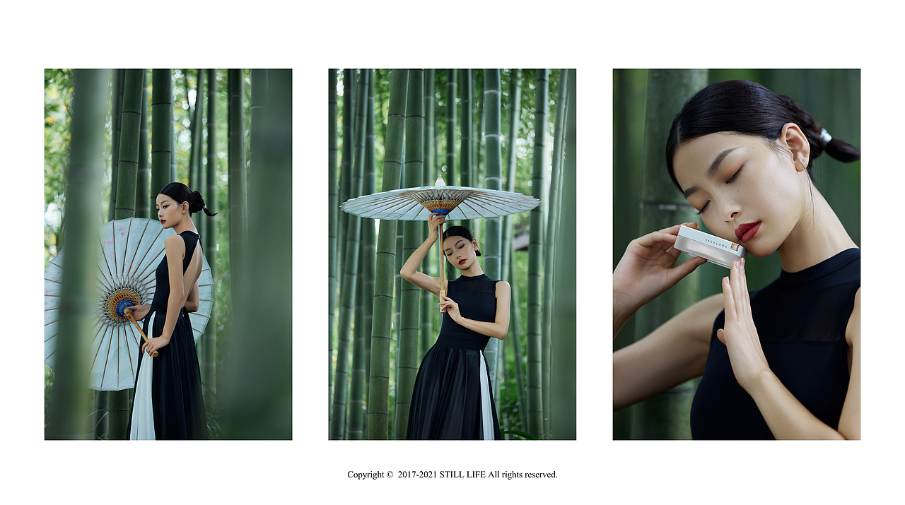 「非遗油纸伞✖SASELOMO彩妆」全案视觉拍摄