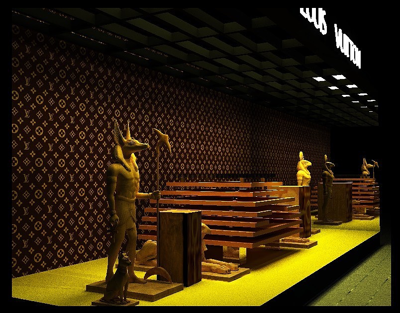 LV橱窗设计（埃及风尚）（图ZMzEzNTU3Mg==） - 其他三维 - 站酷设计师Lupinghua原创素材 - 站酷ZCOOL