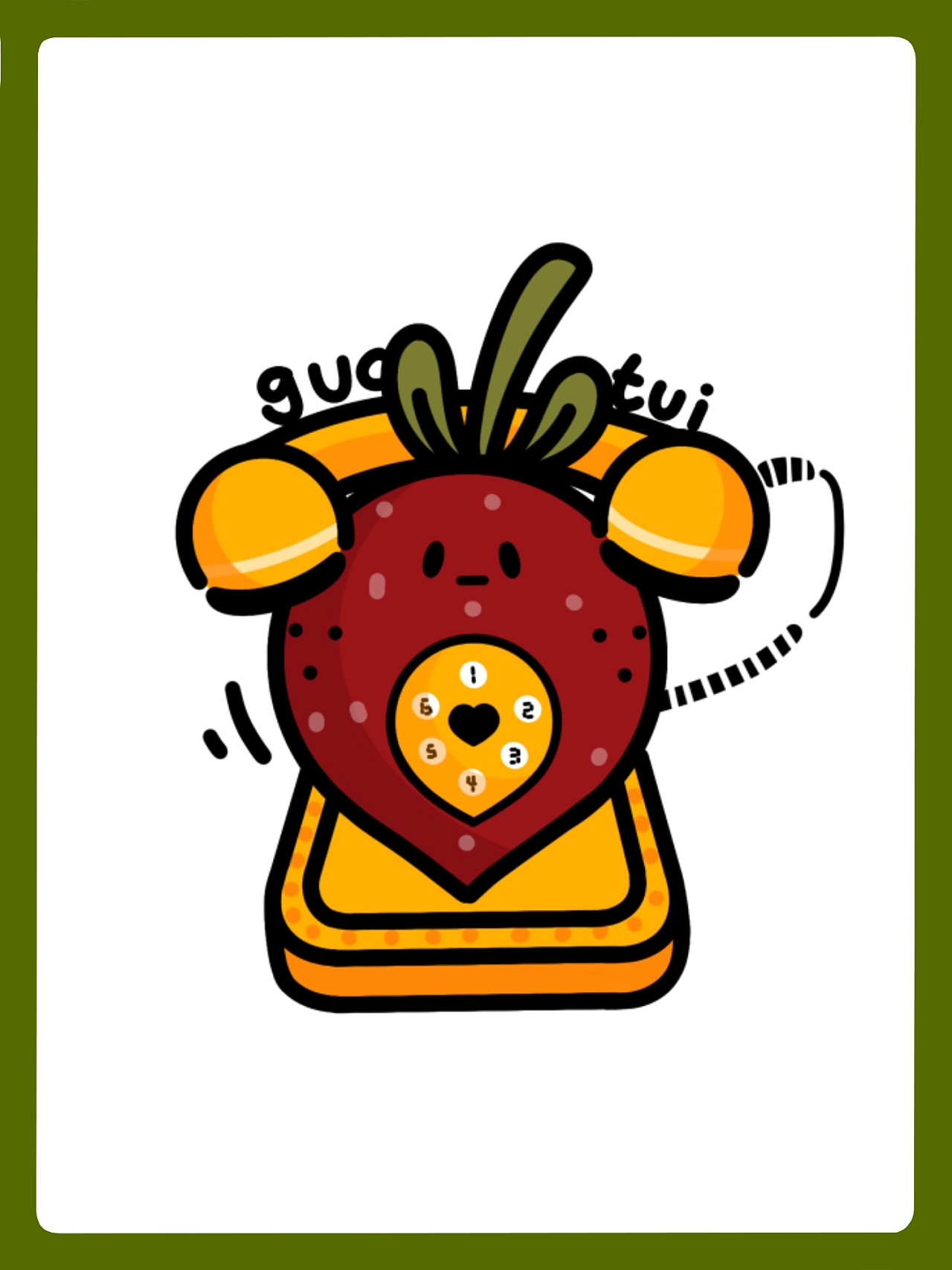 卡通q版水果插画|插画|商业插画|十八子啊 - 原创作品 - 站酷 (zcool)