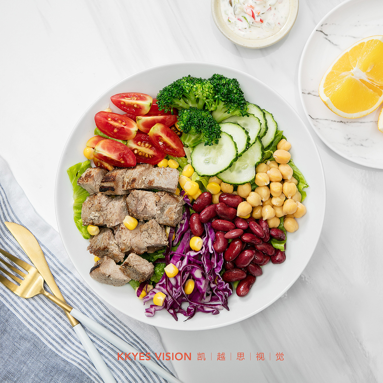 沙拉 水果 蔬菜 健康午餐 静物摄影 食品商业拍摄（图ZMTMwNzUyMTc2） - 产品摄影 - 站酷设计师金光高照商业摄影原创素材 - 站酷ZCOOL