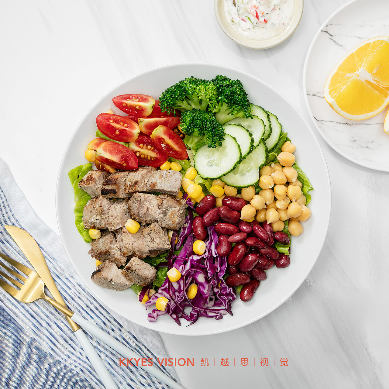 沙拉 水果 蔬菜 健康午餐 静物摄影 食品商业拍摄|摄影|产品摄影|金光高照 - 原创作品 - 站酷 (ZCOOL)