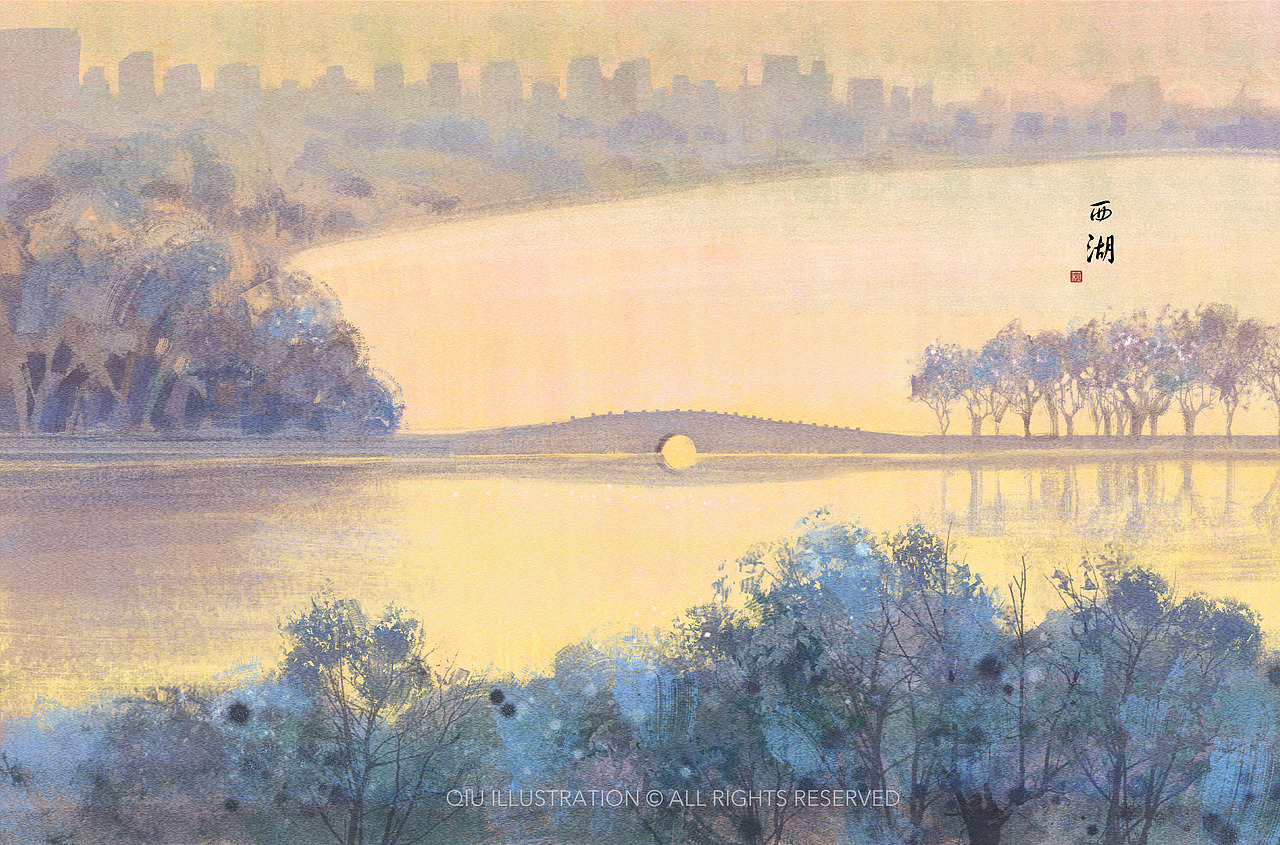 一组中国风景（图ZMzA4MDA4Mjg0） - 商业插画 - 站酷设计师千章之萩原创素材 - 站酷ZCOOL