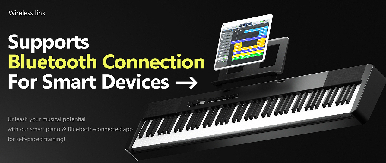 智能钢琴产品Banner