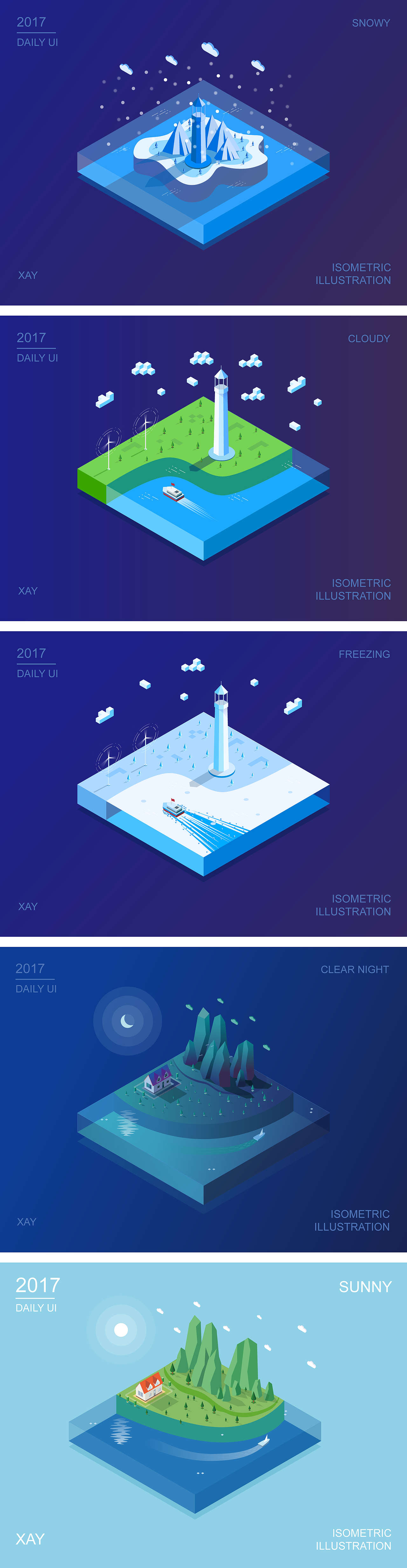 Isometric Weather ( 2.5D天气 ）（图ZODQ5MzgwNzY=） - 其他UI - 站酷设计师Xay_Z原创素材 - 站酷ZCOOL