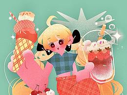 运营可爱风插画