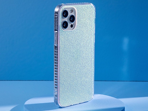 透明镭射手机壳展示短视频