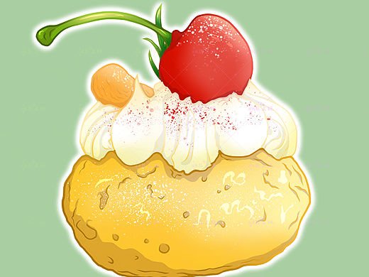 美食插画（个人主页-ZNjQzODkxNzI=） - 商业插画 - 站酷设计师hope眰恦原创素材 - 站酷ZCOOL