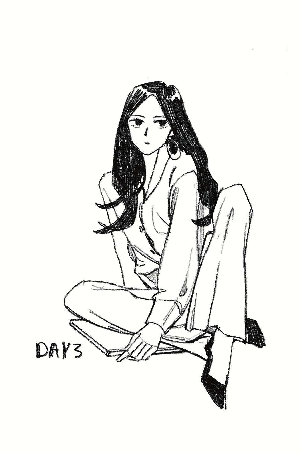 #速写60天挑战赛# day3 @速写班长（图ZMjkwODk2NjM2） - 创作习作 - 站酷设计师月牙盐原创素材 - 站酷ZCOOL