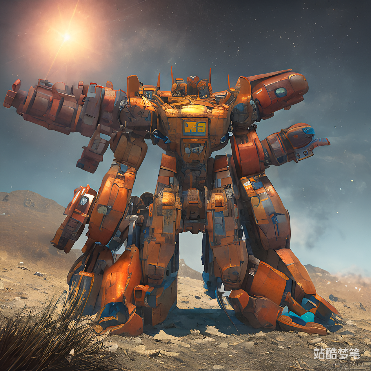 #站酷梦笔#变形金刚（图ZMzI3MTc4MjE2） - AI作品 - 站酷设计师zoeming110原创素材 - 站酷ZCOOL