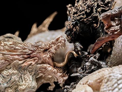 末匠丨岡田恵太《龙虎吟》，龙虎相争，幻化成形！