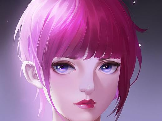 手绘头像（个人主页-ZMzE2Mzg1NTI=） - 创作习作 - 站酷设计师莫尘123原创素材 - 站酷ZCOOL