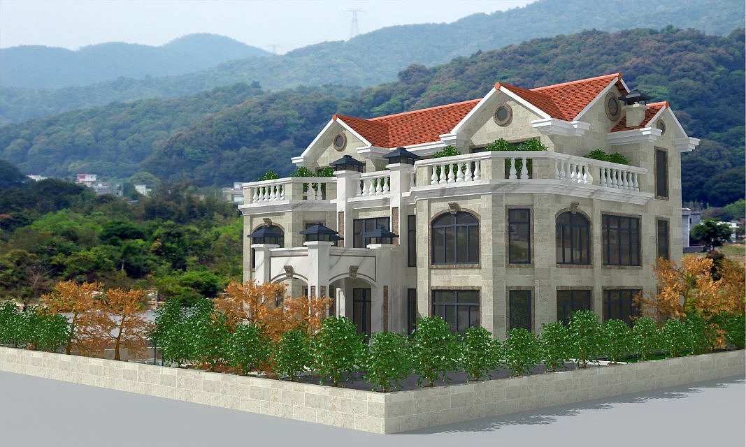 安徽自建房设计,狮子座建房设计,八角形别墅设计