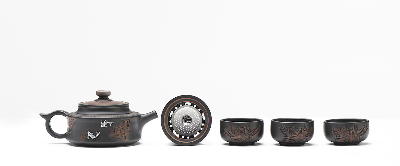 建水紫陶《必定有福》银陶珍品套装（图ZMjg3ODk1OTUy） - 生活用品 - 站酷设计师银弧原创素材 - 站酷ZCOOL