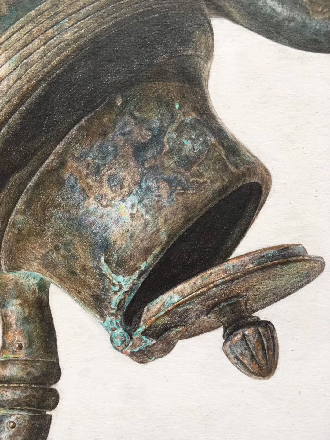 小铜壶——超写实彩铅