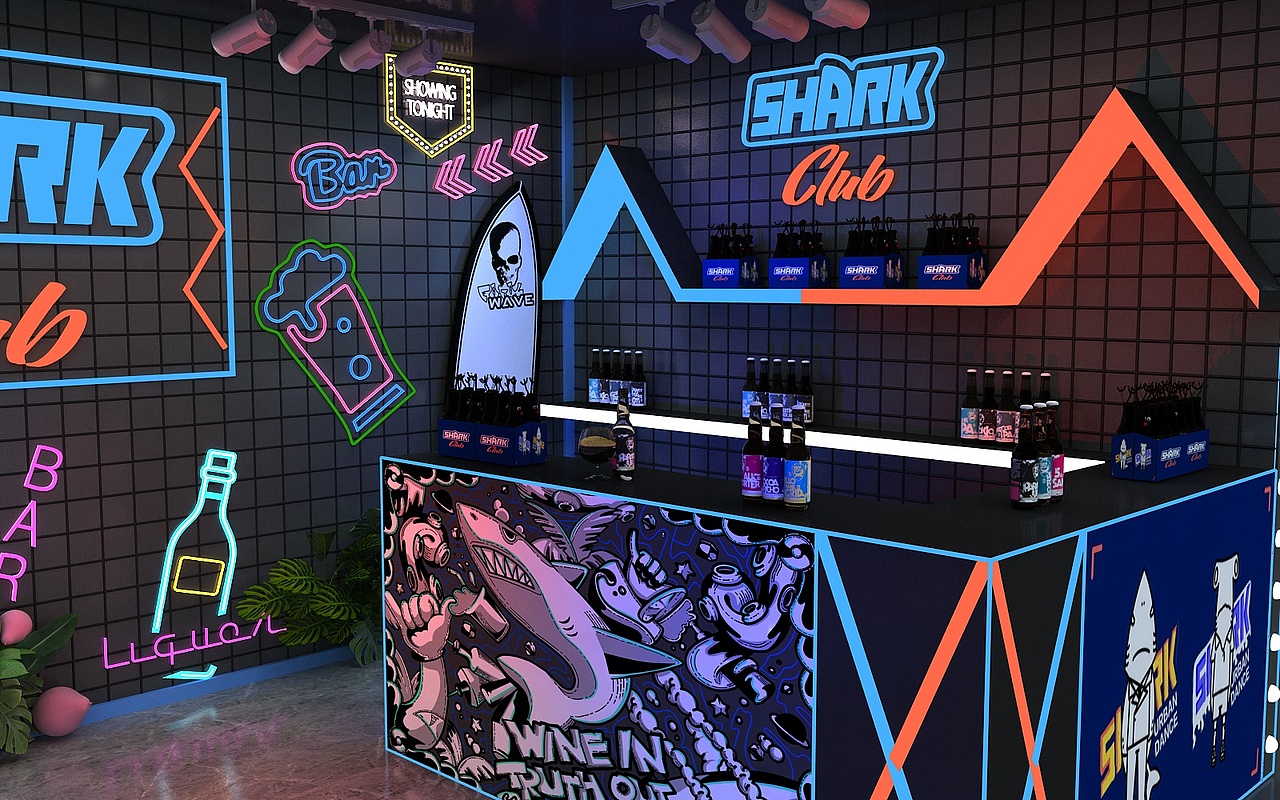 SHARK CLUB快闪店（图ZMjEyODQ4NzIw） - 其他三维 - 站酷设计师pepper1110原创素材 - 站酷ZCOOL