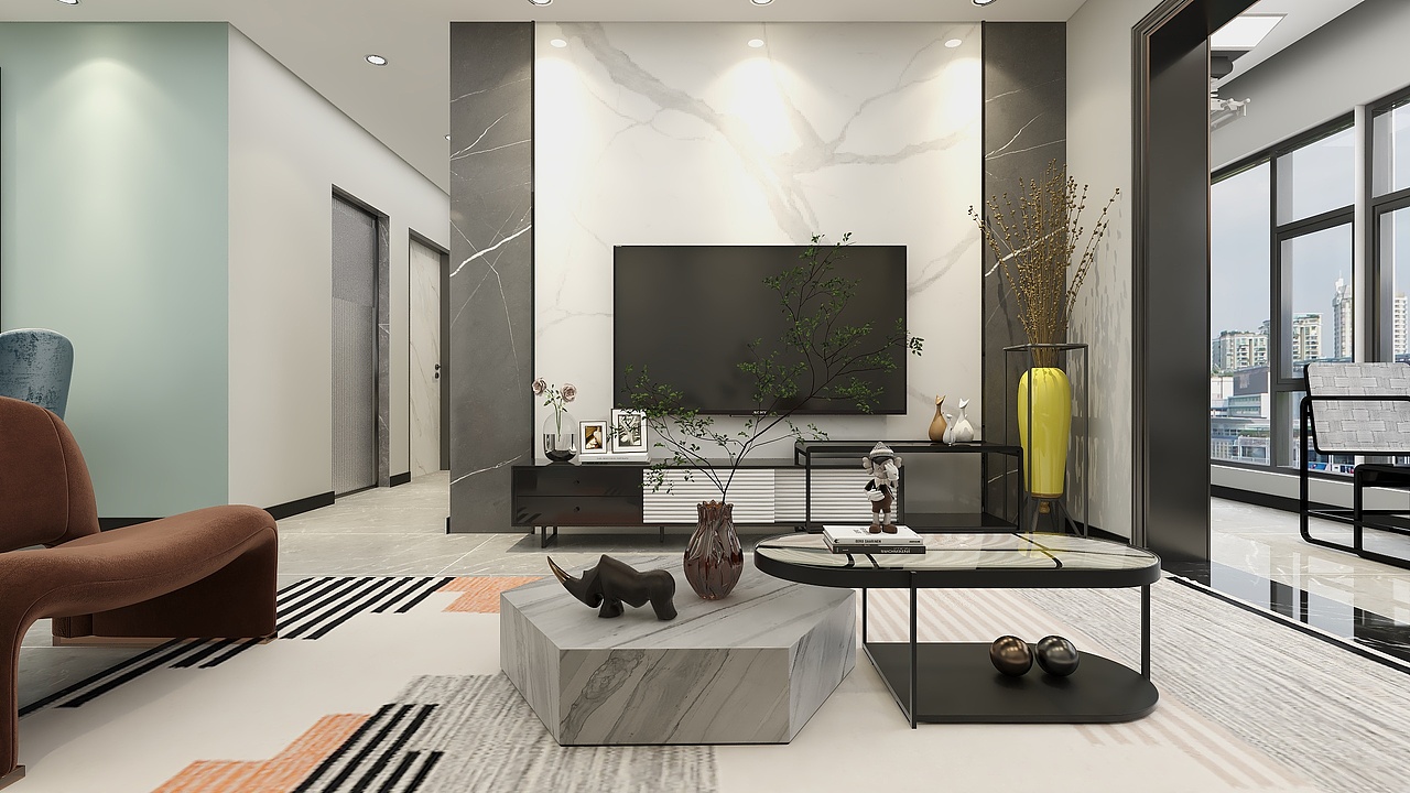 四川南充金科集美天宸(91平方现代简约三居室)