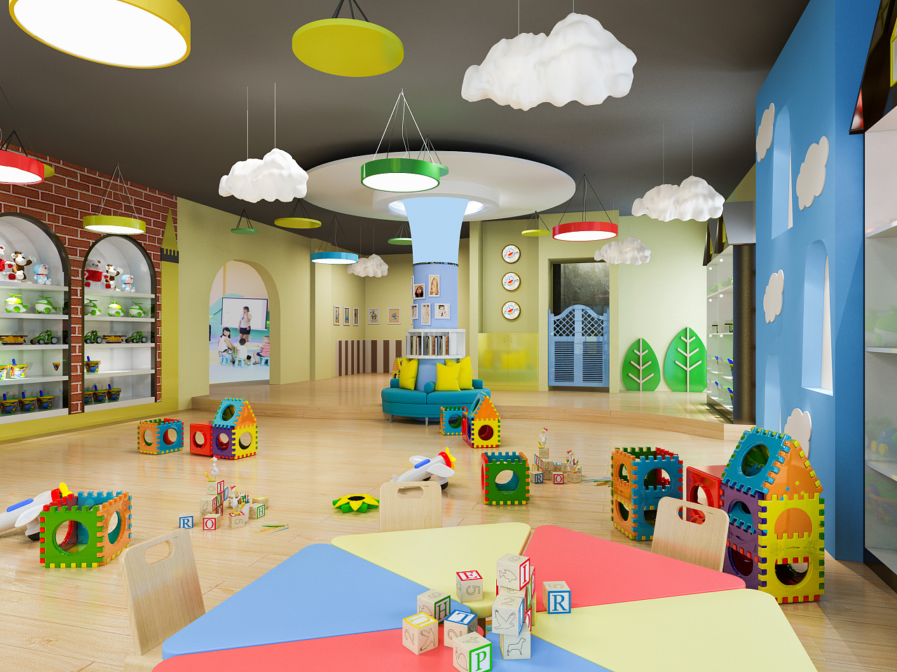 这才是真正的高端幼儿园装修设计，国际化水平!-设计案例-建E室内设计网